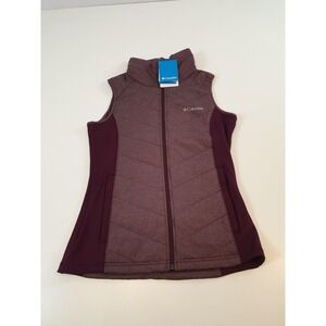 Columbia Women's Dandi Camp Vest Fuchsia Purple Full Zip Outdoors Small NWT